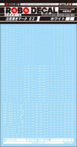 ST02-C02-WH ロボデカール 注意書きマーク02 ホワイト