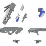 拡張セットC 5inM 1/48 装甲歩兵用［LC40 LCAN＆VP1 MSENS＆P-9SL ASR＆M58 GRND＆手持武装用持ち手（左右）］