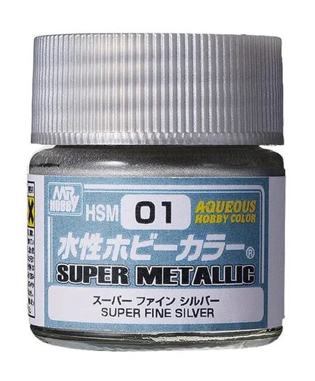 HSM01 水性ホビーカラー スーパーメタリック スーパーファインシルバー