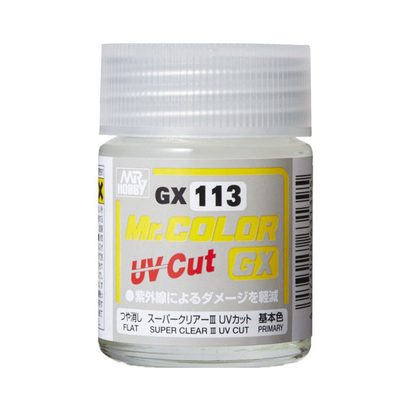 GX113 Mr.カラーGX スーパークリアーIII UVカットつや消し