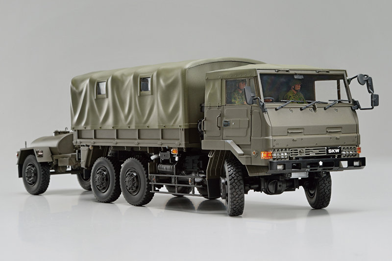 3 1/2tトラック（SKW-476）w/野外炊具1号（22改）＆1t水タンクトレーラ 1/35 ミリタリーモデルキット