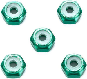 2mmアルミロックナット （グリーン5個）