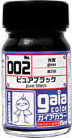 ガイアカラー 002 ピュアブラック 光沢