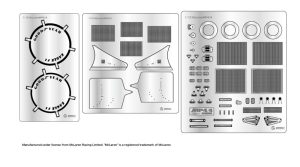 EX12002 1/12 フォーミュラシリーズ マクラーレン MP4/4 1988 ワールドチャンピオン用ディテールアップパーツ