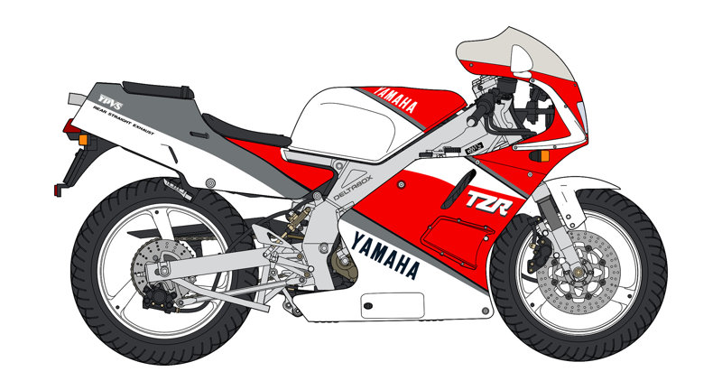 21776 1/12 ヤマハ TZR250 （3MA） 後期型 （1990）