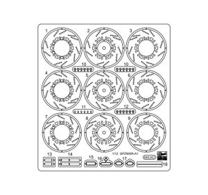 21778 1/12 カワサキ GPZ900R （A1） （1984）用エッチング パーツ