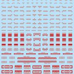 1/100 GM コーションデカール No.15「リアルスタイル＃1」レッド