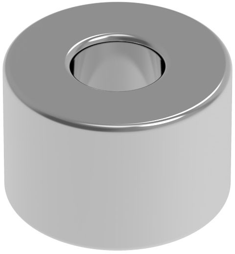 ネオジム磁石 N52 軸穴付丸形 直径3mm x 高さ2mm（8個入）