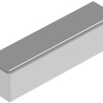 ネオジム磁石 N52 角形 1mm x 4mm x 高さ1mm（10個入）