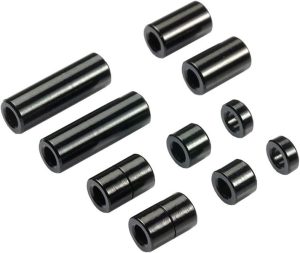 【再販】アルミスペーサーセット （12/6.7/6/3/1.5mm各2個） （ブラック）