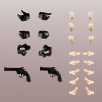 リトルアーモリー ［LAOP13］創彩少女庭園用タクティカルグローブ2リボルバーセット（ブラック）