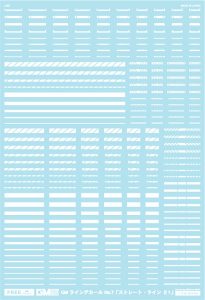 FREE GM ラインデカール No.7「ストレート・ライン ＃1 」ホワイト