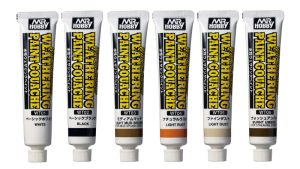 WTS01 水性ウェザリングペイント 6色セット