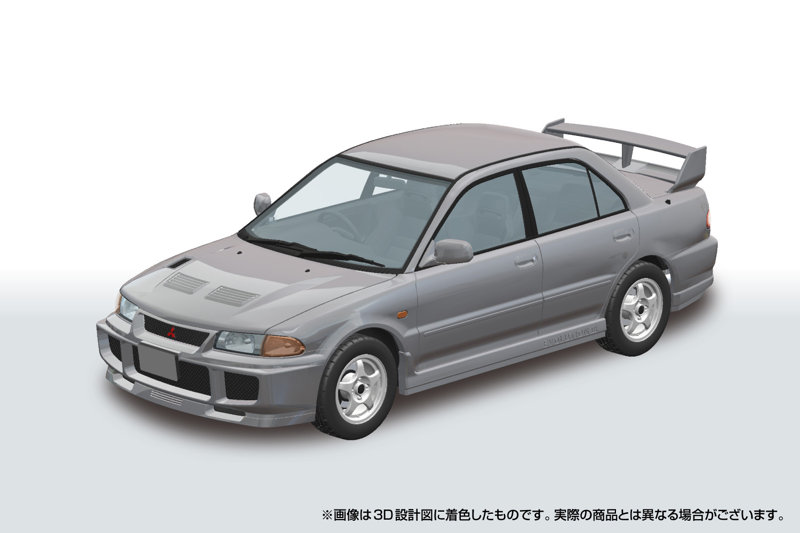 No. 04-QS CE9A ランサーGSRエボリューションIII 1995 クイーンズシルバー 楽プラ スナップカー