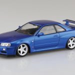 12CU-BB ニッサン R34スカイラインGT-R カスタムホイール（ベイサイドブルー） 楽プラ スナップキット