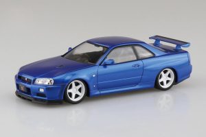 12CU-BB ニッサン R34スカイラインGT-R カスタムホイール（ベイサイドブルー） 楽プラ スナップキット