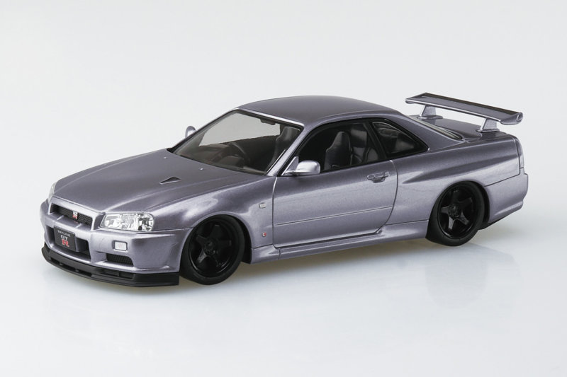 12CU-AS ニッサン R34スカイラインGT-R カスタムホイール（アスリートシルバー） 楽プラ スナップキット