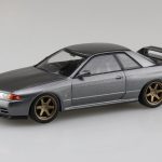 14CU-GG ニッサン R32スカイラインGT-R カスタムホイール（ガングレーメタリック） 楽プラ スナップキット