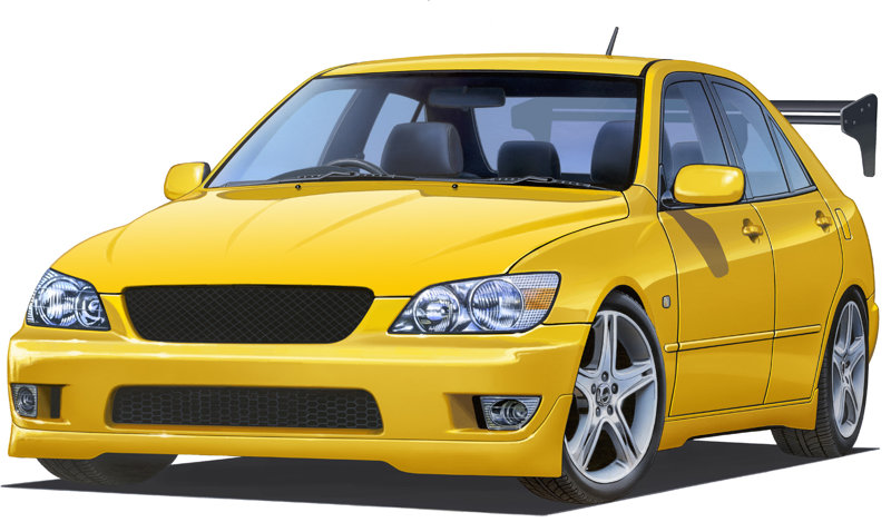 ID-335 1/24 インチアップシリーズ No.335 アルテッツァ RS200（GT・Wウィング付き）
