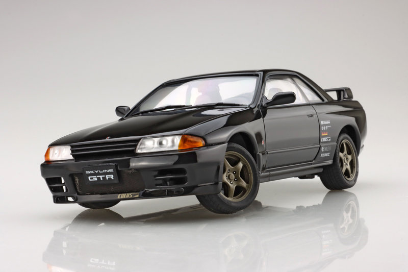 峠-15EX-1 1/24 峠シリーズ No.15 EX-1 ニッサン スカイラインGT-R（R32） 特別仕様（カーボンボンネットデカール付き）