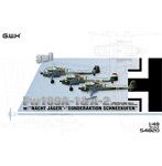 S4820 1/48 ドイツ空軍Fw189A-1/A-2 偵察機/冬期用スキー装備/夜間戦闘機 3in1（1機入り）