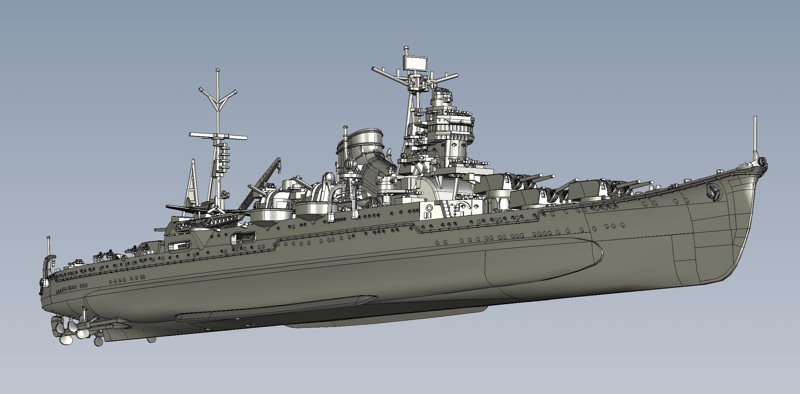 FH-55 1/700 帝国海軍シリーズ No.55 日本海軍重巡洋艦 伊吹