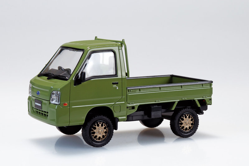 05CU-OG スバル サンバー トラック カスタムホイール（オリーブグリーン） 楽プラ スナップキット
