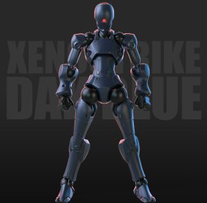 SHEIK MAINLAND 3 min projectシリーズ 強攻異人 1/18スケールプラスチックモデルキット（ネイビー）