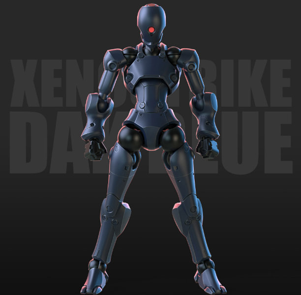 SHEIK MAINLAND 3 min projectシリーズ 強攻異人 1/18スケールプラスチックモデルキット（ネイビー）