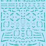 1/144 GM ラインデカール No.4「with コーション」＃2エメラルドグリーン