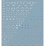 GM ラインデカール No.10「サークル ＆ ワンポイント ＃2 」ホワイト＆ネオンブルー