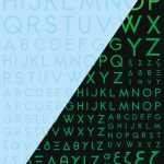 1/100 GM フォントデカール No.8「フューチャー・アルファベット〔ベーシック〕」クリア＆ネオンジュエルグリーン