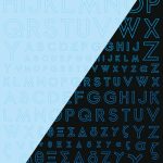 1/100 GM フォントデカール No.9「フューチャー・アルファベット〔ラインシェイプ〕」クリア＆ネオンスプラッシュブルー