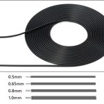 ディテールアップパーツシリーズ パイピングケーブル外径φ1.0mm（ブラック）