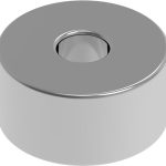 ネオジム磁石 N52 軸穴付丸形 直径4mm x 高さ2mm（8個入）