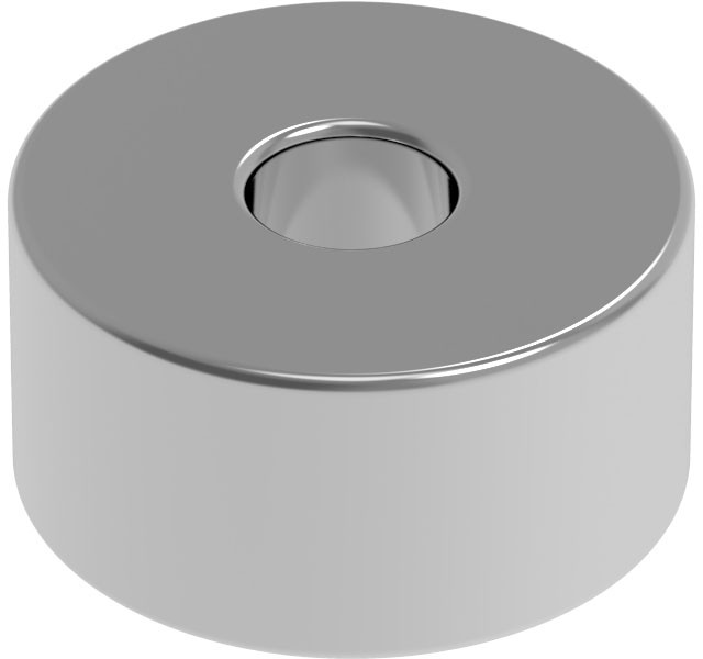 ネオジム磁石 N52 軸穴付丸形 直径4mm x 高さ2mm（8個入）