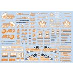 スポンサーロゴデカール02S オレンジ・ダークグレー（1枚入）