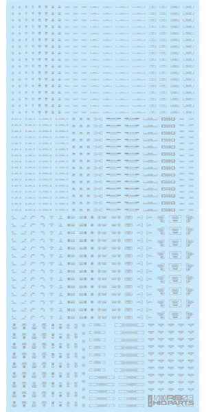 1/100 RB03 コーションデカール ワンカラーライトグレー（1枚入）