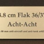 WW2 ドイツ88ミリ砲 AFV用ネームプレート