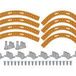 モノレール工作用レールセット