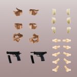 リトルアーモリー ［LAOP14］創彩少女庭園用タクティカルグローブ2ハンドガンセット（タン）