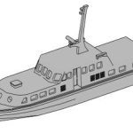 T23V700-025M 1/700 海上自衛隊 YF2137号30t型交通船