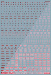 1/144 GMコーションデカールNo.5「アヴィエーション・英語＃1」レッド＆ネオンレッド