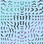 1/144 GM ラインデカール No.14「デュアルライン」プリズムブラック＆ネオンブルー