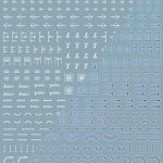 1/144 GMコーションデカールNo.12「オペレーションテキスト＃2」ホワイト＆ネオンブルー