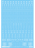 1/144 GM コーションデカール No.14「ティッキング・ストライプ-dp-」ホワイト