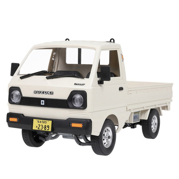WPL JAPAN スズキ キャリイ 1/10 軽トラRC D12 RTR（ホワイト）