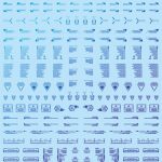 1/144 GMコーションデカールNo.11「オペレーションテキスト＃1」プリズムブルー ＆ ネオンブルー