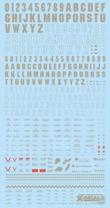 X・デカール 4 （ライトグレー）