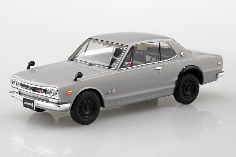 16-SV ニッサン C10 スカイライン 2000GT-R（シルバー） 楽プラ スナップキット